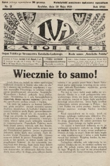 Lud Katolicki : organ Polskiego Stronnictwa Katolicko-Ludowego. 1928, nr 21