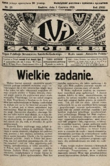 Lud Katolicki : organ Polskiego Stronnictwa Katolicko-Ludowego. 1928, nr 23