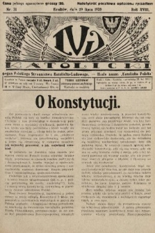 Lud Katolicki : organ Polskiego Stronnictwa Katolicko-Ludowego. 1928, nr 31