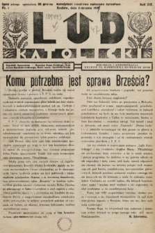 Lud Katolicki : tygodnik ilustrowany : naczelny ogran Polskiego Stronnictwa Katolicko-Ludowego. 1931, nr 1