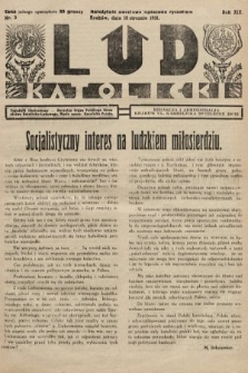 Lud Katolicki : tygodnik ilustrowany : naczelny ogran Polskiego Stronnictwa Katolicko-Ludowego. 1931, nr 3
