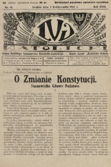Lud Katolicki : organ Polskiego Stronnictwa Katolicko-Ludowego. 1928, nr 41