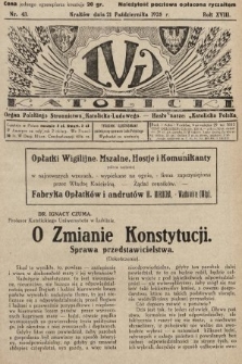 Lud Katolicki : organ Polskiego Stronnictwa Katolicko-Ludowego. 1928, nr 43