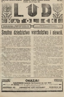 Lud Katolicki : tygodnik ilustrowany : naczelny ogran Polskiego Stronnictwa Katolicko-Ludowego. 1931, nr 7