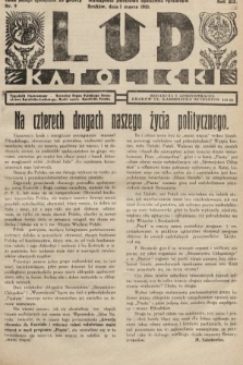 Lud Katolicki : tygodnik ilustrowany : naczelny ogran Polskiego Stronnictwa Katolicko-Ludowego. 1931, nr 9