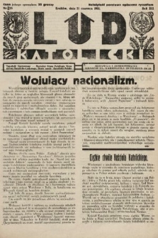 Lud Katolicki : tygodnik ilustrowany : naczelny ogran Polskiego Stronnictwa Katolicko-Ludowego. 1931, nr 25