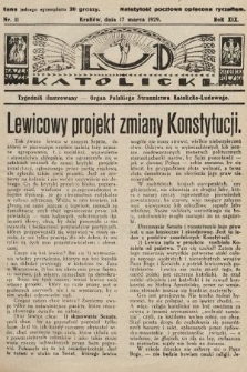 Lud Katolicki : tygodnik ilustrowany : organ Polskiego Stronnictwa Katolicko-Ludowego. 1929, nr 11