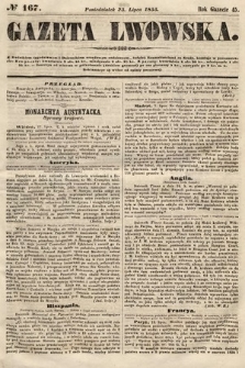 Gazeta Lwowska. 1855, nr 167