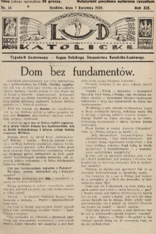 Lud Katolicki : tygodnik ilustrowany : organ Polskiego Stronnictwa Katolicko-Ludowego. 1929, nr 14