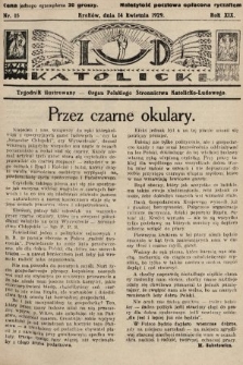 Lud Katolicki : tygodnik ilustrowany : organ Polskiego Stronnictwa Katolicko-Ludowego. 1929, nr 15