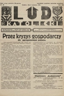 Lud Katolicki : tygodnik ilustrowany : naczelny ogran Polskiego Stronnictwa Katolicko-Ludowego. 1931, nr 36