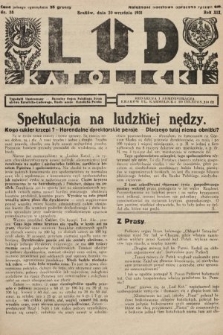 Lud Katolicki : tygodnik ilustrowany : naczelny ogran Polskiego Stronnictwa Katolicko-Ludowego. 1931, nr 38