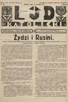 Lud Katolicki : tygodnik ilustrowany : naczelny ogran Polskiego Stronnictwa Katolicko-Ludowego. 1931, nr 39
