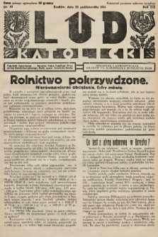 Lud Katolicki : tygodnik ilustrowany : naczelny ogran Polskiego Stronnictwa Katolicko-Ludowego. 1931, nr 43