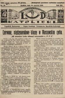 Lud Katolicki : tygodnik ilustrowany : organ Polskiego Stronnictwa Katolicko-Ludowego. 1929, nr 26