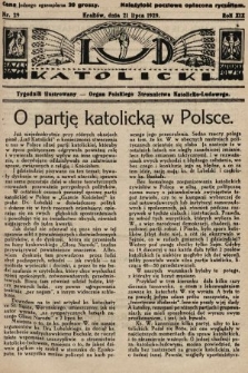 Lud Katolicki : tygodnik ilustrowany : organ Polskiego Stronnictwa Katolicko-Ludowego. 1929, nr 29