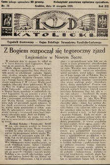 Lud Katolicki : tygodnik ilustrowany : organ Polskiego Stronnictwa Katolicko-Ludowego. 1929, nr 33
