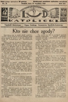 Lud Katolicki : tygodnik ilustrowany : organ Polskiego Stronnictwa Katolicko-Ludowego. 1929, nr 38