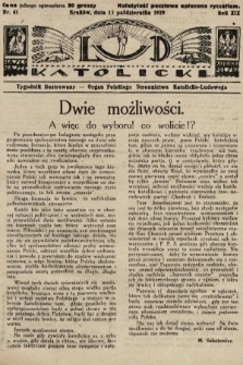 Lud Katolicki : tygodnik ilustrowany : organ Polskiego Stronnictwa Katolicko-Ludowego. 1929, nr 41