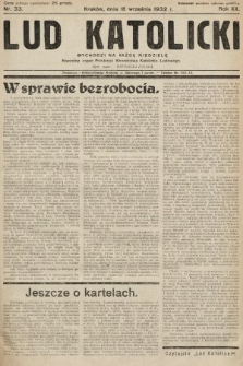 Lud Katolicki : naczelny organ Polskiego Stronnictwa Katolicko-Ludowego. 1932, nr 33