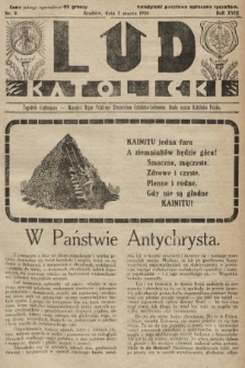 Lud Katolicki : tygodnik ilustrowany : naczelny ogran Polskiego Stronnictwa Katolicko-Ludowego. 1930, nr 9