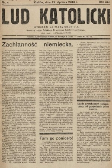 Lud Katolicki : naczelny organ Polskiego Stronnictwa Katolicko-Ludowego. 1933, nr 4