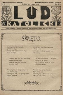 Lud Katolicki : tygodnik ilustrowany : naczelny ogran Polskiego Stronnictwa Katolicko-Ludowego. 1930, nr 18