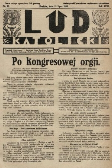 Lud Katolicki : tygodnik ilustrowany : naczelny ogran Polskiego Stronnictwa Katolicko-Ludowego. 1930, nr 28