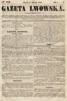 Gazeta Lwowska. 1855, nr 191