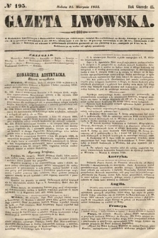 Gazeta Lwowska. 1855, nr 195