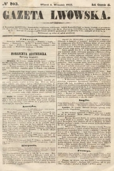 Gazeta Lwowska. 1855, nr 203
