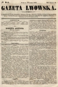 Gazeta Lwowska. 1855, nr 204