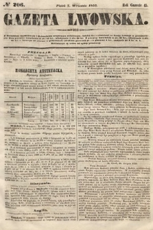 Gazeta Lwowska. 1855, nr 206