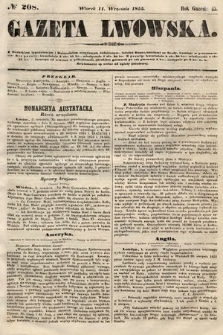 Gazeta Lwowska. 1855, nr 208