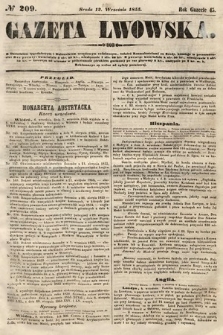 Gazeta Lwowska. 1855, nr 209