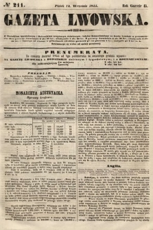 Gazeta Lwowska. 1855, nr 211