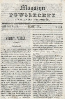 Magazyn Powszechny : dziennik użytecznych wiadomości. T. 9, 1844, z. 8