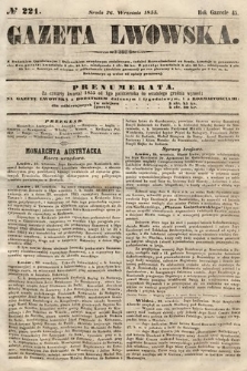 Gazeta Lwowska. 1855, nr 221
