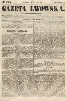 Gazeta Lwowska. 1855, nr 229
