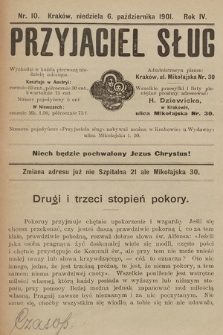 Przyjaciel Sług. 1901, nr 10