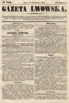 Gazeta Lwowska. 1855, nr 240