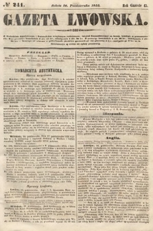 Gazeta Lwowska. 1855, nr 241