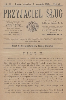 Przyjaciel Sług. 1903, nr 9