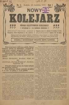 Nowy Kolejarz : organ galicyjskich kolejarzy. 1903, nr 5