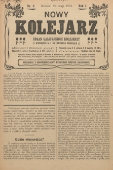 Nowy Kolejarz : organ galicyjskich kolejarzy. 1903, nr 6