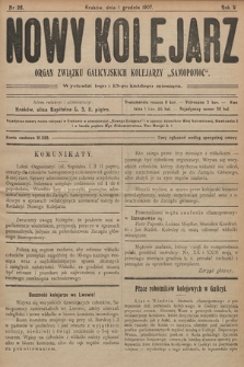 Nowy Kolejarz : organ galicyjskich kolejarzy. 1907, nr 26