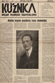 Kuźnica : organ młodego radykalizmu. 1929, nr 3