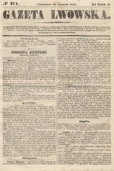 Gazeta Lwowska. 1855, nr 271