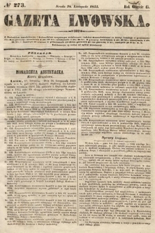 Gazeta Lwowska. 1855, nr 273