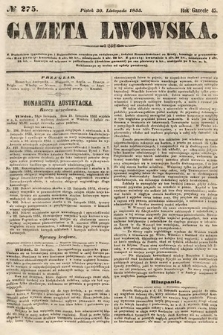 Gazeta Lwowska. 1855, nr 275